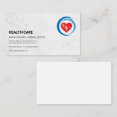 Carte De Rendez-vous Logo des soins de santé | Professionnels Médicales (Devant / Derrière)