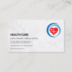 Carte De Rendez-vous Logo des soins de santé Professionnels Médicales