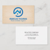 Carte De Rendez-vous Logo du convertisseur bleu | Propriétés (Devant / Derrière)