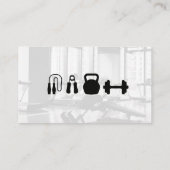 Carte De Rendez-vous Logo du formateur de conditionnement physique | Sa (Dos)