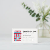 Carte De Rendez-vous Logo du Guide de Réservation d'Hôtel (Debout devant)