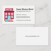 Carte De Rendez-vous Logo du Guide de Réservation d'Hôtel (Devant / Derrière)
