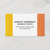 Carte De Rendez-vous Logo du peigne ciseaux | Motif de tissage d'art mo (Dos)