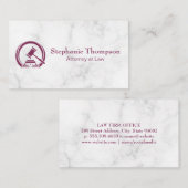 Carte De Rendez-vous Logo Gavel | Loi et ordre (Devant / Derrière)