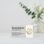 Carte De Rendez-vous Logo Gold Gavel | Droit (Debout devant)
