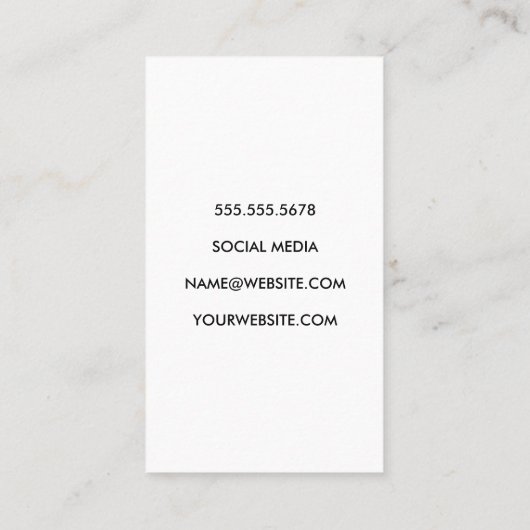 Carte De Rendez-vous Logo Gold Metallic en argent (Dos)