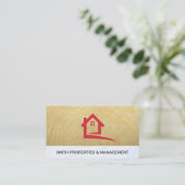 Carte De Rendez-vous Logo immobilier | Bois Stucco | Construction (Debout devant)