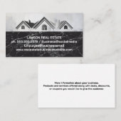 Carte De Rendez-vous Logo métallique de la propriété immobilière | Marb (Devant / Derrière)