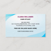 Carte De Rendez-vous Logo personnalisé et couleur moderne (Dos)