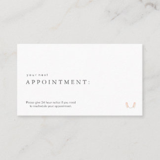 Carte De Rendez-vous Logo pour dentiste