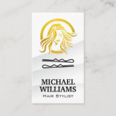 Carte De Rendez-vous Logo pour les cheveux (Devant)