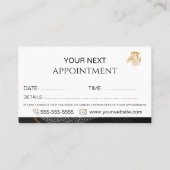 Carte De Rendez-vous Logo Professionnel Élégant Lion (Dos)