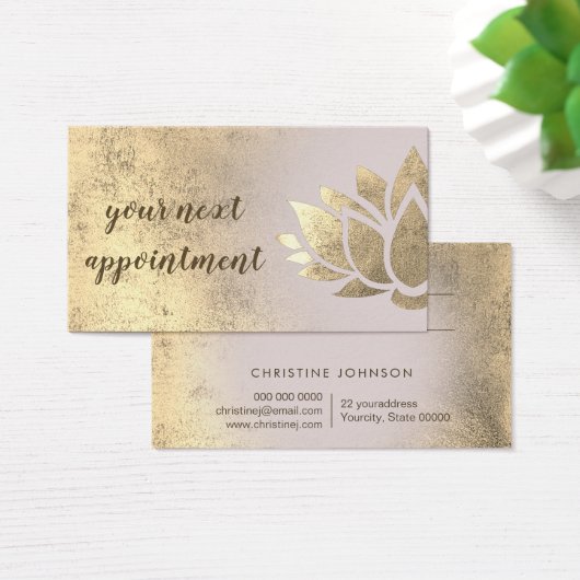 carte de rendez-vous lotus design (Bureau)