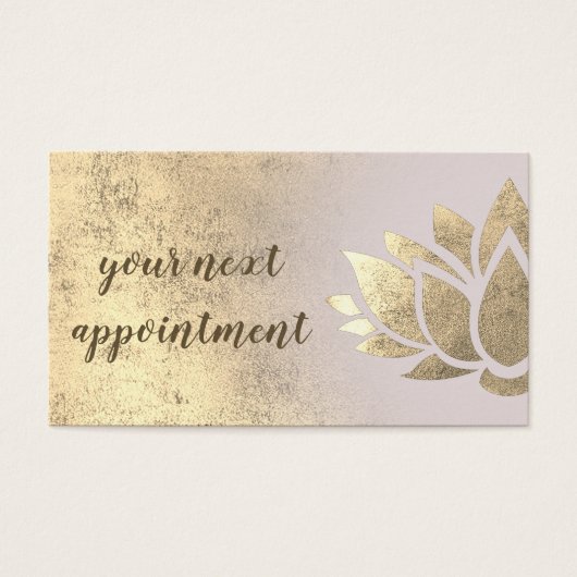 carte de rendez-vous lotus design (Devant)