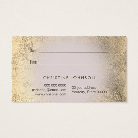 carte de rendez-vous lotus design (Dos)