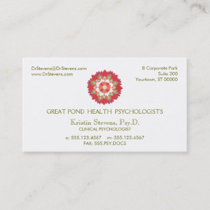 Carte de rendez-vous Lotus Holistic Natural Health