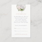 Carte De Rendez-vous Lune de marbre et verdure holistique (Dos)