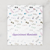 Carte De Rendez-vous Lunettes de cool et contacts Soins oculaires (Extérieur déplié)