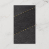 Carte De Rendez-vous Luxury Blank Appointment Card – Black & Gold (Dos)