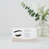 Carte De Rendez-vous Luxury Lash Technician After care Card (Debout devant)