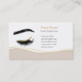 Carte De Rendez-vous Luxury Lash Technician After care Card (Devant)