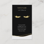 Carte De Rendez-vous Luxury Lash Technician Appointment Card (Devant)