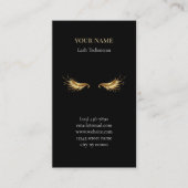 Carte De Rendez-vous Luxury Lash Technician Appointment Card (Devant)
