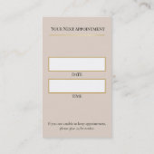Carte De Rendez-vous Luxury Lash Technician Appointment Card (Dos)