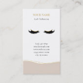 Carte De Rendez-vous Luxury Lash Technician Appointment Card (Devant)