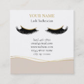 Carte De Rendez-vous Luxury Lash Technician Appointment Card (Devant)