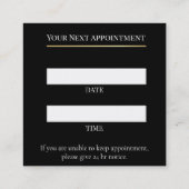 Carte De Rendez-vous Luxury Lash Technician Appointment Card (Dos)