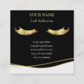 Carte De Rendez-vous Luxury Lash Technician Appointment Card (Devant)