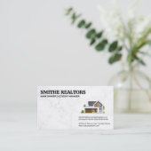 Carte De Rendez-vous Maison moderne | Agent immobilier | Propriétés (Debout devant)