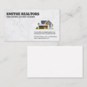 Carte De Rendez-vous Maison moderne | Agent immobilier | Propriétés (Devant / Derrière)