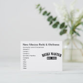 Carte De Rendez-vous Maître Reiki (Debout devant)