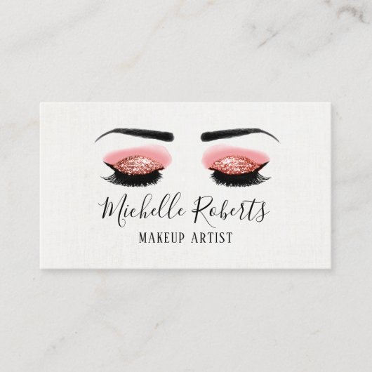 Carte De Rendez-vous Maquillage Artiste Brow & Lash Salon de Beauté Ren (Devant)