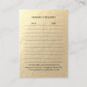 Carte De Rendez-vous Maquillage Artiste Coiffure Stylo moderne Noir Bla (Dos)