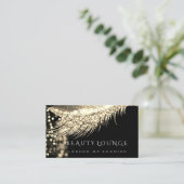 Carte De Rendez-vous Maquillage Artiste Événement Lashes Stylist Gold B (Debout devant)