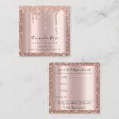 Carte De Rendez-vous Maquillage Artiste Événement Planificateur Rose La (Devant / Derrière)