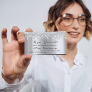 Carte De Rendez-vous Maquillage Artiste Lash Silver Drivers Planificate