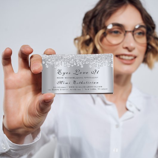 Carte De Rendez-vous Maquillage Artiste Lash Silver Drivers Planificate