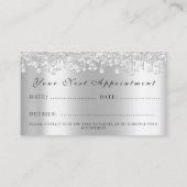 Carte De Rendez-vous Maquillage Artiste Lash Silver Drivers Planificate (Dos)