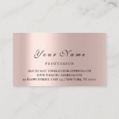 Carte de rendez-vous maquillage Artiste Lashes Bro (Dos)