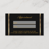 Carte De Rendez-vous Maquillage Artiste Parties scintillant rose chaud (Dos)