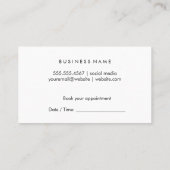 Carte De Rendez-vous Maquillage de beauté (Dos)