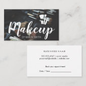Carte De Rendez-vous Maquillage de beauté | Brosses de maquillage (Devant / Derrière)