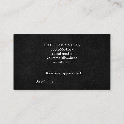 Carte De Rendez-vous Maquillage et baiser (Dos)