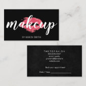 Carte De Rendez-vous Maquillage et baiser (Devant / Derrière)