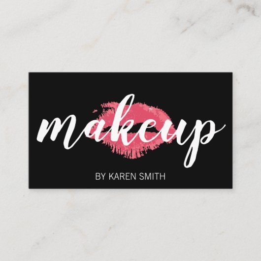 Carte De Rendez-vous Maquillage et baiser (Devant)