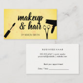 Carte De Rendez-vous Maquillage et cheveux (Devant / Derrière)
